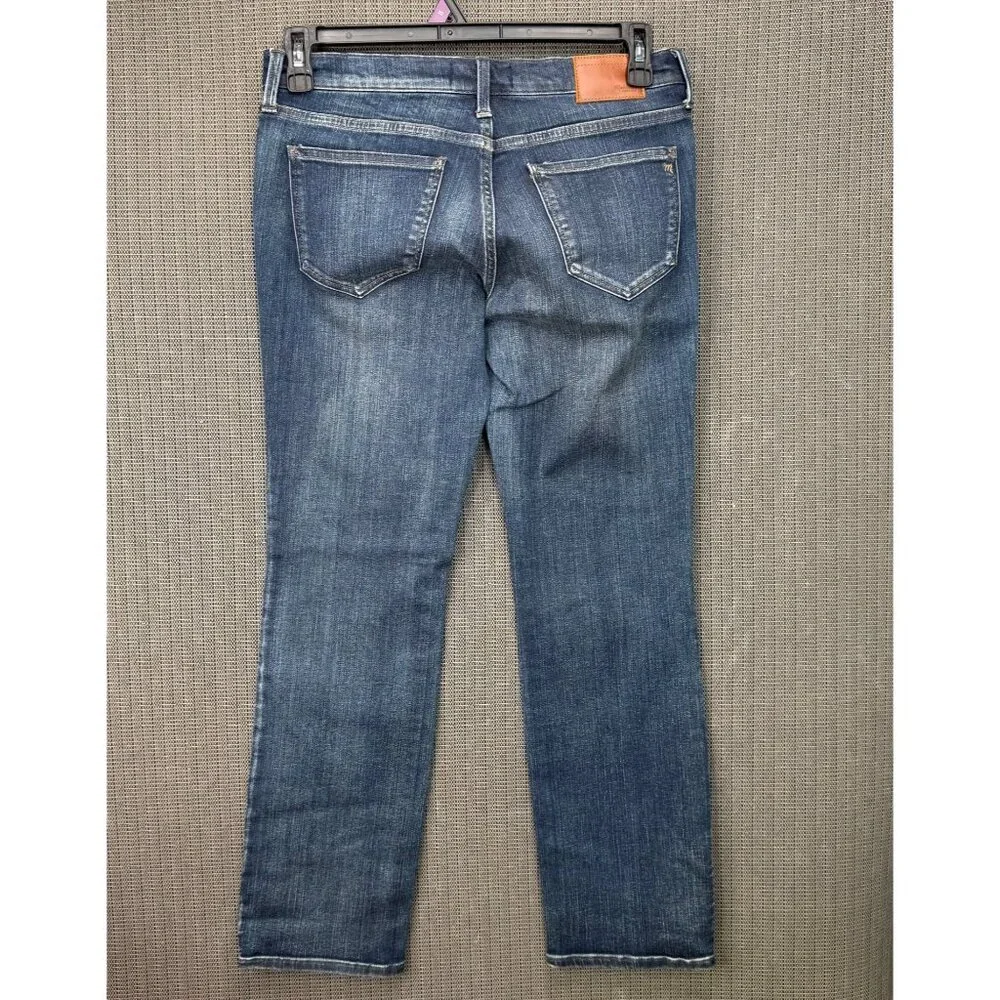 Madewell Mens 29x30 Blue Slim Fit Denim Jeans Medium Wash Stretch Cotton Blend - Picture 2 of 12